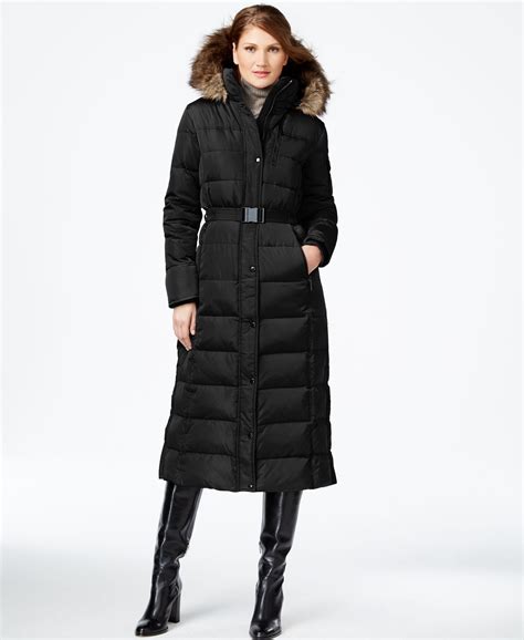 michael kors belted puffer coat|michael kors puffer coat ladies.